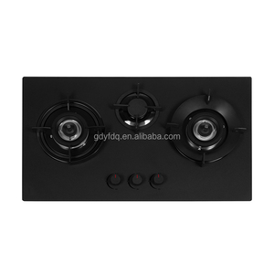 Kingbright Parabolic serie 86cm piano cottura in vetro bianco italiano fornelli <span class=keywords><strong>a</strong></span> Gas 3 fuochi <span class=keywords><strong>a</strong></span> Gas incorporati - Product Image 2