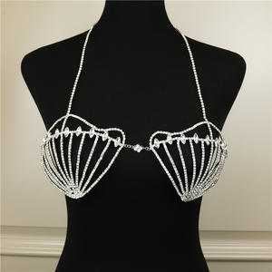 เสื้อชั้นในฝังเพชรแบบใหม่ขายส่ง,มีโซ่ร้อยร่างกายเซ็กซี่รักลึกอุปกรณ์เสริมใหม่ - Product Image 3