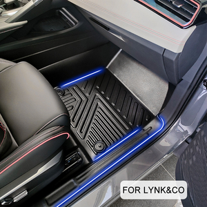 Jeu complet de <span class=keywords><strong>tapis</strong></span> de sol 5d TPE antidérapants et imperméables pour LYNK & CO 06 2020-2023 - Product Image 2