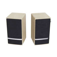 Haut-parleurs de bureau USB puissants à double voie avec basses surround, volume élevé, alimentation portable USB 2.0, haut-parleurs woofer pour ordinateur portable