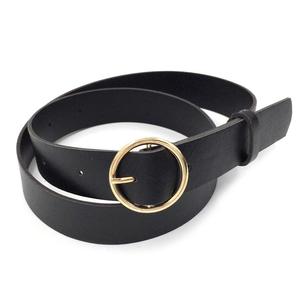 ラウンドレディースソリッドファッションバックルウエストカジュアルシェイプベルトRiemCinto Feminino Ceinture Femme Cinturon Mujer HarajukCinto - Product Image 1