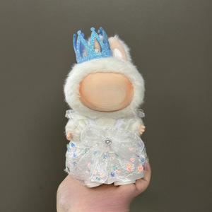 AhsKacno Kawaii DIY Costume pour poupées 17cm Soft Cotton Cape Bib Cute Baby Clothes Sitting Cartoon Toy Figures Accessory 1:6 - Product Image 2