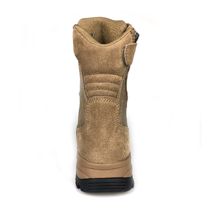 Bottes de désert DFS8 personnalisées en daim de vache vert gris et marron désert - Product Image 3