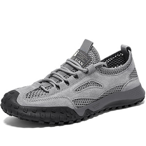 Chaussures décontractées pour hommes, grandes tailles, style rétro, respirantes, à mailles ajourées, pour la randonnée et le sport - Product Image 1