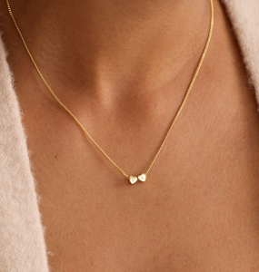Collier tendance <span class=keywords><strong>avec</strong></span> pendentif cœur 3D, colliers personnalisés <span class=keywords><strong>avec</strong></span> initiales, bijoux minimalistes, collier personnalisé, cadeau pour <span class=keywords><strong>elle</strong></span> - Product Image 2