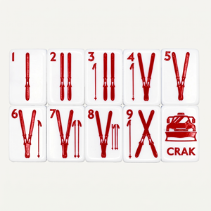 Juego de Fichas de Mahjong Americanas de Acrílico de Lujo de <span class=keywords><strong>5</strong></span> Capas y 160 Fichas con Diseño de Nieve, para Entretenimiento y Juegos de Ajedrez - Product Image 2