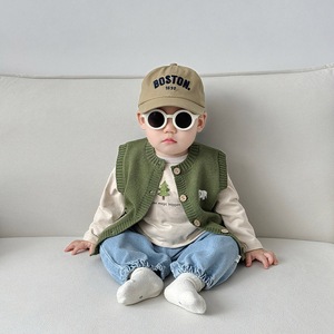 <span class=keywords><strong>Gilet</strong></span> en tricot pour garçons de style coréen, vêtements d'extérieur pour bébés, printemps automne - Product Image 1