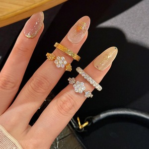 Five Flower Row S925 Pure <b>Silver</b> Ring Luxury Exquisite Double Sided Comfortable Wear Fashion <b>Brooches</b> - Product Image 4