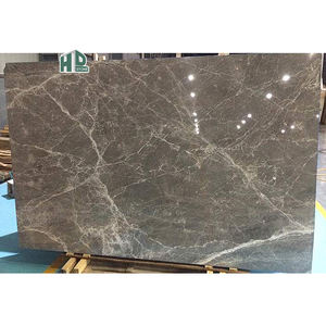 HDSTONE, losa de mármol gris Emperador Herms de plata pulida personalizable para comedor, cocina, Hotel, escalera decorativa para suelo de pared - Product Image 4