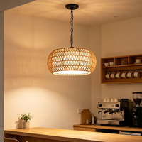 Lustre suspendu en corde tressée à la main, style élégant, rustique, simple, vintage, pour salle à manger, salon