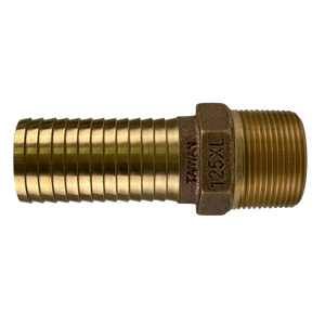 Adaptador de bronce de 1-1/4 pulgadas con conexión de manguera de púas - Product Image 1