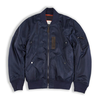 Manteau coupe-vent classique OEM vente en gros veste de bombardier vierge personnalisée