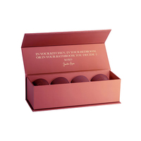 Boîte à bougies parfumées avec couvercle magnétique, boîte d'emballage en carton pour bougies, ensemble de 4 pots cadeaux, 12 pièces