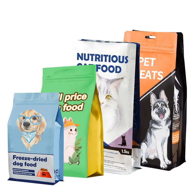 Embalaje de alimentos para mascotas de plástico de 20 kg resistente personalizado YURUI