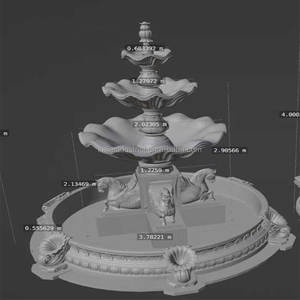 Moules de fontaine matériels de silicone et de fibre de verre de vente chaude pour la décoration concrète de jardin - Product Image 1