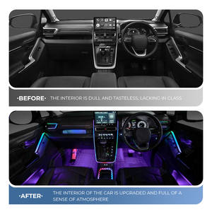 ชุดไฟตกแต่งภายใน<span class=keywords><strong>รถ</strong></span>ยนต์ D6 Dynamic Lighting สำหรับ Toyota Zenix พร้อมระบบควบคุมด้วยเสียง ครอบคลุมพื้นที่ภายในเต็มรูปแบบ อัพเกรดไฟ LED - Product Image 4
