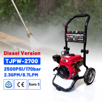 Nueva Hidrolavadora de Alta Presión Diésel de Grado Comercial, 4 HP, 35 kg, Portátil, 590 mm, Equipo Forestal, Herramienta de Limpieza y Tala