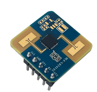 Capteur radar de présence humaine à ondes millimétriques FMCW 24G HLK-LD2410S 8M, module de détection de mouvement mural incliné