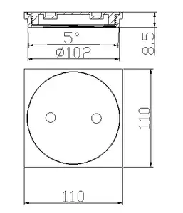 Vente directe salle de bain bouchon de cheveux carrelage insérer en laiton douche eau Anti-blocage carré caché sol Drain couverture crépine