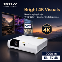 Projecteur laser 4K natif ROLY 6000 lumens 3LCD 3940*2160 UHD 4K pour musée, grande salle, conférence RL-E6 4K