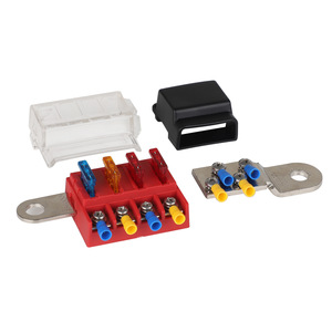 Blue Ocean <b>Model</b> 50244 Fuse Holder Battery Terminal Mounting <b>Kit</b> Red Color With Cover And Connectors - Product Image 1