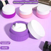 Bouteille de voyage en silicone portable en gros mignon et étanche 30ml/50ml mini conteneur de stockage pour cosmétiques shampooing réutilisable
