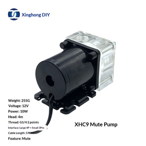 Pompe de refroidissement à eau silencieuse XHC9 25dBA avec tuyau rigide, mesure automatique de la vitesse, pompe spéciale pour ordinateur, électrique, à friction, étanche, ABS - Product Image 5