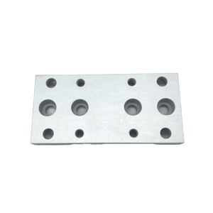 卧式加工中心加工铝零件块，带内螺纹不锈钢钻孔产品属性 - Product Image 3