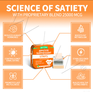 Hot bán tùy chỉnh trọng lượng giảm cân bằng miệng Dải cai nghiện nhanh chờ-hòa tan Dải phim cai nghiện & Fat Burner kiểm soát sự thèm ăn dải - Product Image 4