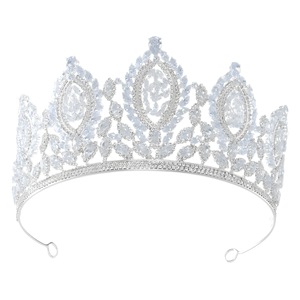 LUOXIN Tiara <span class=keywords><strong>de</strong></span> Princesa <span class=keywords><strong>de</strong></span> Lujo Retro Europea y Americana, Corona <span class=keywords><strong>de</strong></span> Novia con Circonitas para Concurso <span class=keywords><strong>de</strong></span> Belleza para Mujeres - Product Image 6