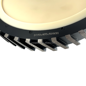 Roue d'étalonnage de diamant à noyau silencieux segmenté de qualité souper 12 "/14" 16 "roue de rainurage de diamant pour outils de marbre de Quartz de <span class=keywords><strong>granit</strong></span> - Product Image 3