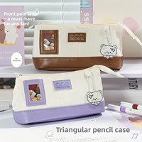Trousse à crayons personnalisée en gros pour enfants, motif dessin animé, pochette à stylos imprimée sur mesure pour l'école primaire