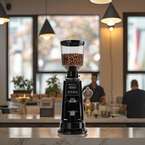 Moulin à café électrique commercial en acier inoxydable pour hôtel et épicerie, capacité de 750 g - Product Image 1