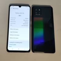 A42 5G SM-A426U 6.6" HD+ Super AMOLED 4GB+128GB Kamera Quad 48MP 5000mAh Pengisian Cepat 15W NFC LTE Multibahasa Tidak Terkunci