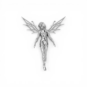 <b>Silver</b> Fairy Elegant Sterling <b>Silver</b> Fantasy Inspired Jewelry Collection with Sparkling Ethereal Design Luxury <b>Brooches</b> - Product Image 1