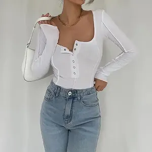 2024 Women Clothing Casual Blouse Long Sleeves Pleated Crop Top Shirts For Women Blouse