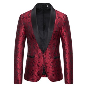 Costume de <span class=keywords><strong>blazer</strong></span> en coton pour <span class=keywords><strong>homme</strong></span> pour mariage ou soirée, <span class=keywords><strong>veste</strong></span> de costume à col en V avec fermeture à boutons en blanc, bleu, noir - Taille XL - Product Image 2