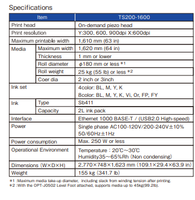 Impresora de Sublimación Original Mimaki TS200-1600 de 1600 mm de Alta Velocidad para Prendas de Poliéster y Señalización Flexible