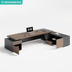 Bureau de direction de haute qualité, bureau de luxe léger, ambiance haut de gamme, bureau de superviseur, bureau de gestionnaire, bureau de président avec armoire latérale - Product Image 5