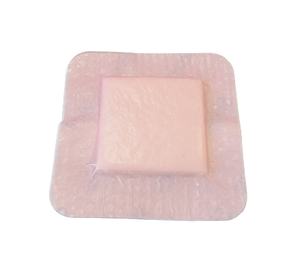 Pink Pembalut Luka Busa Silikon Medis Tahan Air Balutan Busa Silikon dengan Pinggiran - Product Image 3