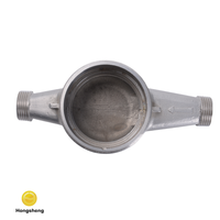 Boîtier de compteur d'eau en acier inoxydable de haute précision, moulé par investissement, sur mesure, sablé et passivé