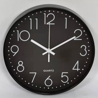 Jam dinding tak terbatas jam waktu grosir mewah Modern grosir pabrik OEM 12 inci gantungan dinding Analog jam wajah tunggal