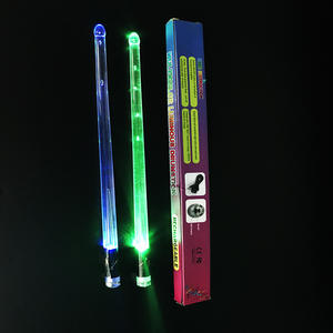 <span class=keywords><strong>Baquetas</strong></span> 5A con 15 Colores LED Luminosos, <span class=keywords><strong>Transparentes</strong></span>, Carga USB, Interruptor de Correa, para Actuaciones en Escenario - Product Image 2