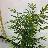 Bonsái Artificial de Bambú con Forma de Mano de Buda, Planta Artificial en Maceta, Alta Simulación, Estilo Chino, Ecológica, para Interiores