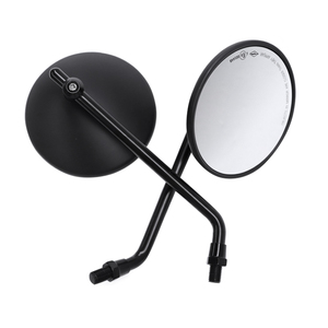 RACEPRO-Espejos retrovisores universales para motocicleta, cristales redondos con certificación e-mark 3C E9 de 8mm y 10mm, color negro cromado, novedad - Product Image 2