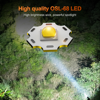 Lampe frontale LED super lumineuse Helius, détachable, à fixer à la ceinture, avec batterie externe, lumière de travail COB pour le camping, la randonnée et la réparation