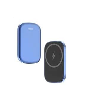 Portable Magnetic High Speed Fast Wireless Charger Battery Bank Quick Charging with Thin Size Drop Shipping
