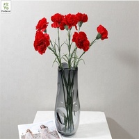 Crisantemo Artificial de Tallo Único, Flor de Tacto Real, Centro de Mesa para el Hogar, Decoración para Bodas y Fiestas, Regalo para el Día de la Madre