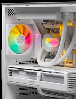 Ventilador de caja ARGB de 120 mm, ventilador RGB PWM silencioso para PC, ventilador de refrigeración RGB de alto flujo de aire, ventilador de computadora de bajo ruido