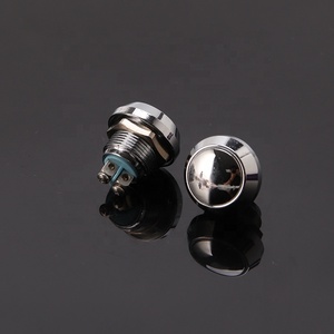 Rohs Roestvrij Staal Of Chroom 12Mm Metalen Drukknop Schakelaar Waterdicht Niveau Ip65 Ronde Tact Schakelaar - Product Image 2